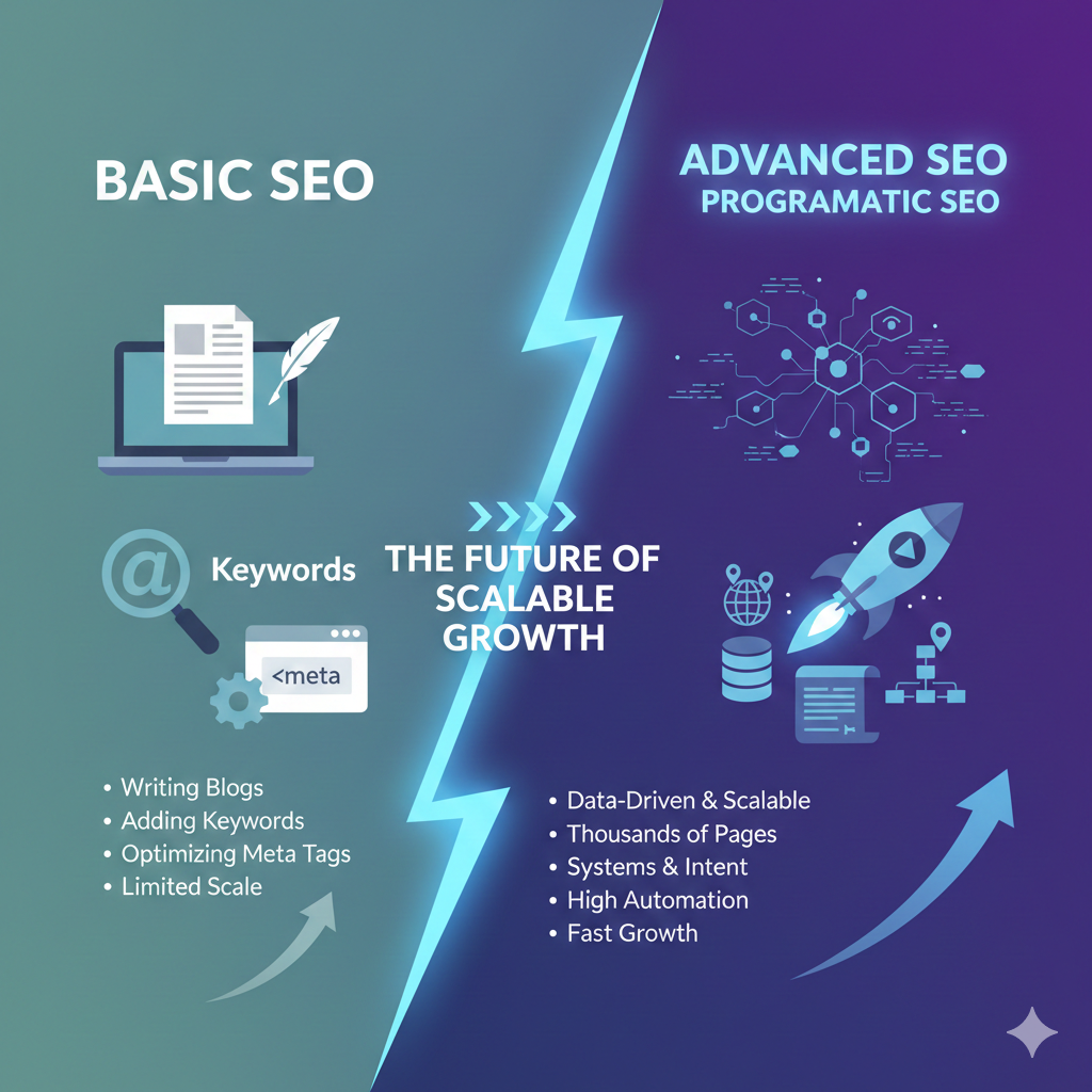 Basic SEO vs Advanced SEO: Programmatic SEO Guide | Webbuket